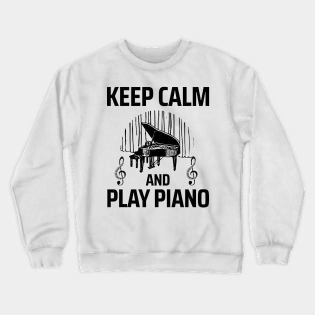 piano Crewneck Sweatshirt by Mandala Project